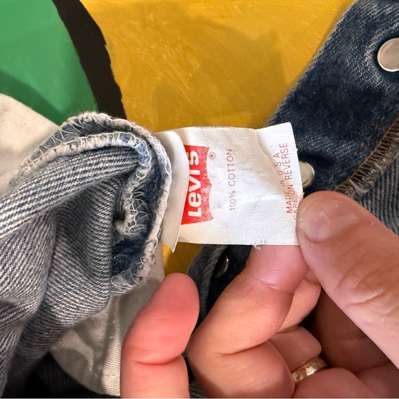 Levi's 501xx W36 L32 Straight Button Fly Medium Blue Jeans - Picture 9 of 13